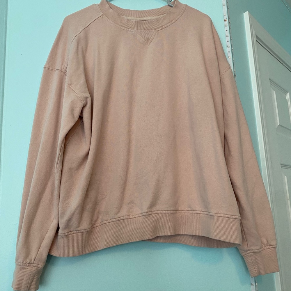 Casual baby pink Sweatshirt